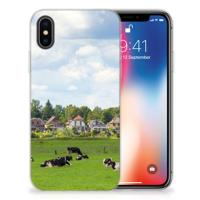 Apple iPhone X | Xs | TPU Hoesje | Koeien - thumbnail