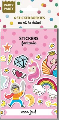 Party party 6 sticker boekjes fantasie interstat Party party 6 sticker boekjes fantasie interstat