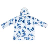 Disney Lilo & Stitch hoodie poncho bloemen 7 - 14 jaar - polyester - thumbnail