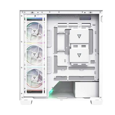 MODECOM computerkast VOLCANO STELLAR PLUS ARGB MIDI 5F Wit