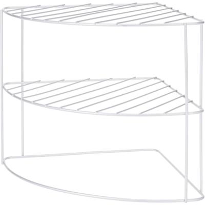 Keukenhoekrek metaal 23x23x21cm grijs