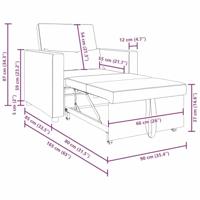 3-in-1 Sofa Bed Conversie in Jeansblauw Stof - thumbnail