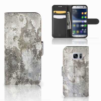 Samsung Galaxy S7 | Bookcase | Beton Print Samsung Galaxy S7 | Bookcase | Beton Print