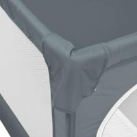 Babybox met 2 deuren oxford stof lichtgrijs - thumbnail