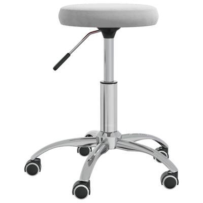 VidaXL Massagekruk fluweel lichtgrijs