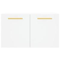 Wandkast 60x36,5x35 cm bewerkt hout wit - thumbnail