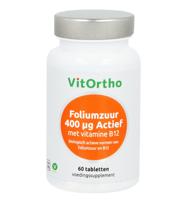 VitOrtho Foliumzuur Actief 400mcg Tabletten 60st - thumbnail