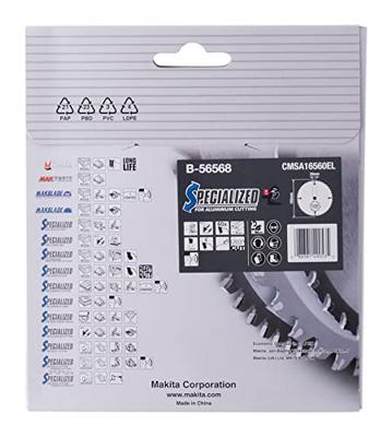 Makita Afkortzaagblad voor Aluminium | Specialized | Ø 165mm Asgat 20mm 60T - B-56568 - thumbnail