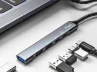 Hub USB-C 7 Poorten Equip 12896207101 Aluminium - thumbnail