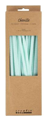 Creativ Company Chenille, l: 30 cm, dikte 6 mm, licht turquoise, 50 stuk/ 1 doos