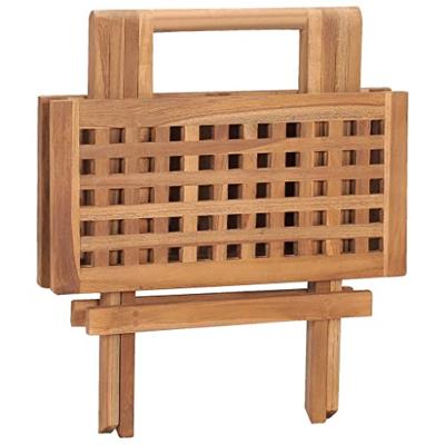 VidaXL Tuintafel inklapbaar 50x50x50 cm massief teakhout
