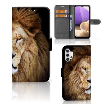 Samsung Galaxy A32 4G | Telefoonhoesje | Met pasjeshouder | Leeuw Samsung Galaxy A32 4G | Telefoonhoesje | Met pasjeshouder | Leeuw