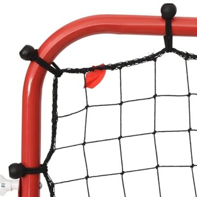 VidaXL Voetbal kickback rebounder verstelbaar 96x80x96 cm staal en pe