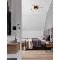 Lyora Design plafondlampElize zwart met goud Ø 55cm - 9248112 - thumbnail