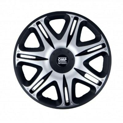 Hubkap OMP OMPS07031512 Zilverkleurig Zwart 15"