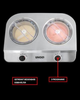 Unold Doppio nero IJsmachine 2.4 l Unold Doppio nero IJsmachine 2.4 l