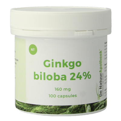 Natuurapotheek Ginkgo biloba 24% 160mg 100 Capsules