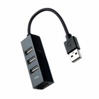 USB-HUB NANOCABLE 10.16.4404 Zwart (1 Stuks) - thumbnail