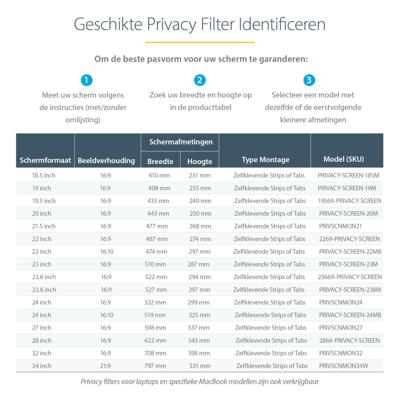 Privacy filter Startech PRIVSCNMON27