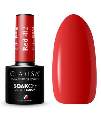 Claresa uv/led gellak 5ml red 412 take me to the river