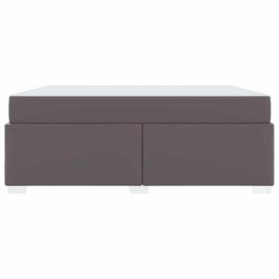 Bedframe Grijs 180 x 200 cm Kunstleer