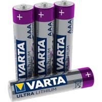 Varta Lithium Batterij AAA | 1.5 V DC | 1100 mAh | 4 stuks | Grijs / Zilver | 1 stuks - VARTA-6103/4B VARTA-6103/4B - thumbnail
