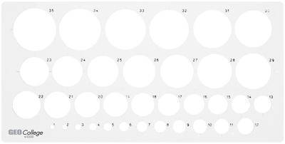 Aristo AR-23319 Cirkelsjabloon 1-35 Mm