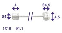 Elvedes Derailleurkabel 2,25 Meter Shimano/Suntour 6400 - thumbnail