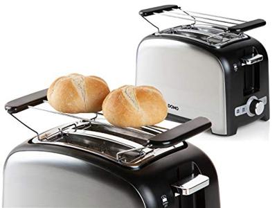 Domo Broodrooster B-Smart, voor 4 sneden brood, zwart