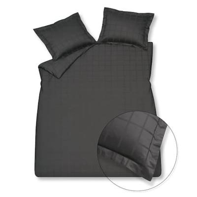 Vandyck Vandyck Home 78 Check 300Tc Dekbedovertrek Lits-jumeaux (240x200/220) off black