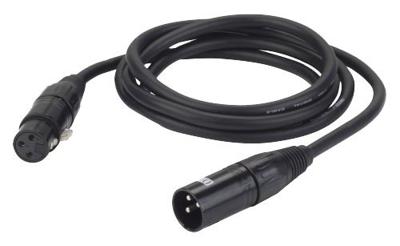 Adam Hall 3 Star DMF 0050 DMX-kabel 3-polig 0,5m