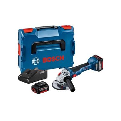 BOSCH PROFESSIONAL GWS 18V-10 Haakse slijper + 2 accu's 4,0Ah + GAL 18V-40 + L-BOXX