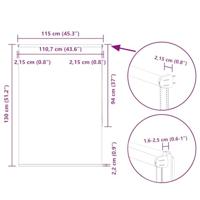 Rolgordijn verduisterend 115x130 cm stofbreedte 110,7 cm - thumbnail