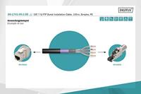 ASSMANN Electronic DK-1741-VH-1-OD 100m Cat7 SF/UTP (S-FTP) Zwart netwerkkabel - thumbnail
