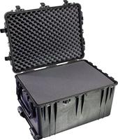 Peli 1660 Onverwoestbare Transport Koffer Met Uitschuifbaar Handvat En Wielen, Ip67 Water- En Stofdicht, Capaciteit: 160L, Gemaakt In Duitsland, Met Aanpasbaar Plukschuim, Kleur: Zwart - thumbnail