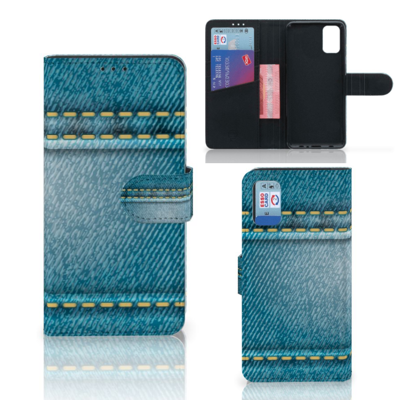 Samsung Galaxy A41 | Wallet Case | met Pasjes | Jeans Samsung Galaxy A41 | Wallet Case | met Pasjes | Jeans