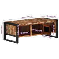 Salontafel 90x50x36 cm massief gerecycled hout meerkleurig - thumbnail