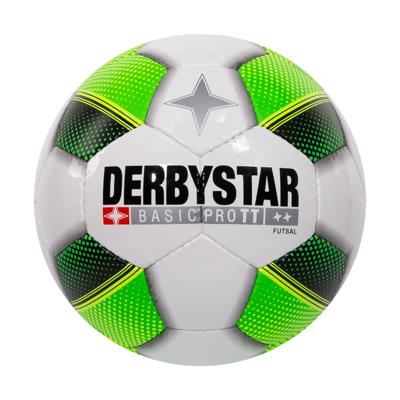 Derbystar Futsal Basic Pro TT Zaalvoetbal Maat 4 Wit Groen Zwart