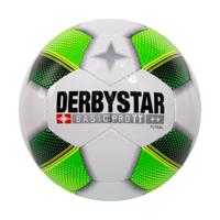 Derbystar Futsal Basic Pro TT Zaalvoetbal Maat 4 Wit Groen Zwart - thumbnail