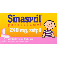 Sinaspril Paracetamol 240mg Zetpillen - thumbnail