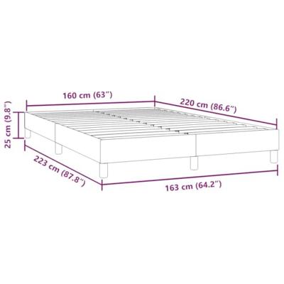 Bedframe zonder matras 160x220 cm fluweel donkergroen