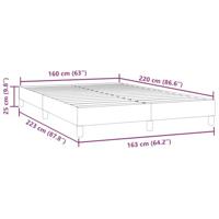 Bedframe zonder matras 160x220 cm fluweel donkergroen - thumbnail