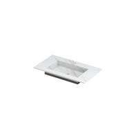 INK Post Wastafel Keramische Slab Envelop Bak met 1 Kraangat - 800x450x10 mm - Calacatta Mat - thumbnail