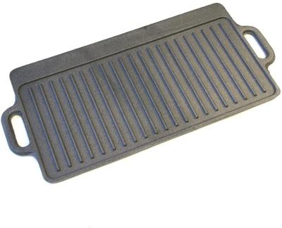 KitchenCraft - Gietijzeren Grillplaat Dubbelzijdig - 45cm x 23cm - Kit