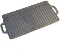 KitchenCraft - Gietijzeren Grillplaat Dubbelzijdig - 45cm x 23cm - Kit - thumbnail