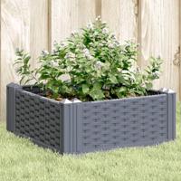VidaXL Plantenbak met pinnen 42,5x42,5x28,5 cm polypropeen blauwgrijs - thumbnail