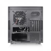 Thermaltake Divider 200 TG Black Micro-tower PC-behuizing Zwart 2 voorgeïnstalleerde ventilators, Zijvenster, Stoffilter - thumbnail