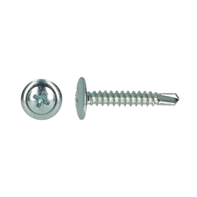 pgb-Europe PGB-FASTENERS | Zelfborende schroef bolkop+kraag Ø 4,20x25 Zn | 500 st - 0ZBBKR001004202503