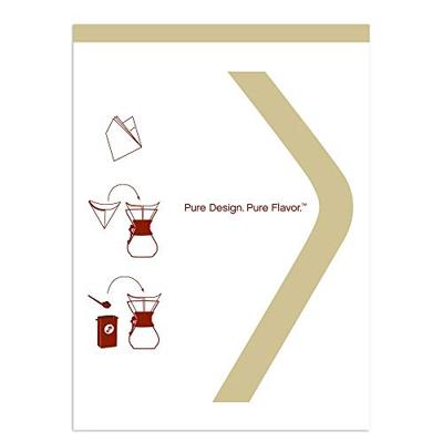 Chemex koffiefilters - FSU-100 Bonded (gevouwen) & natuurlijk - 100 stuks