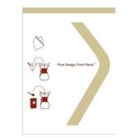 Chemex koffiefilters - FSU-100 Bonded (gevouwen) & natuurlijk - 100 stuks - thumbnail